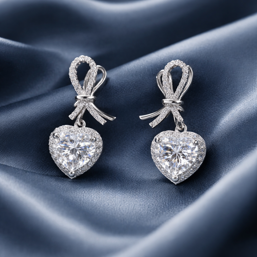 DANGLING Heart Shape Earrings